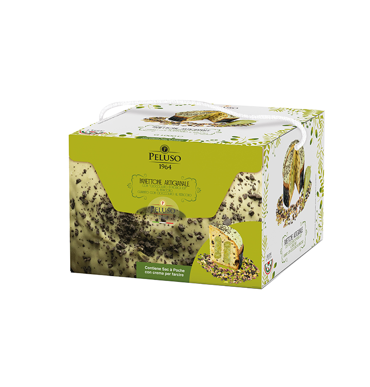 Peluso Panettone pyragas su šokoladu ir pistacijų kremu, 1kg